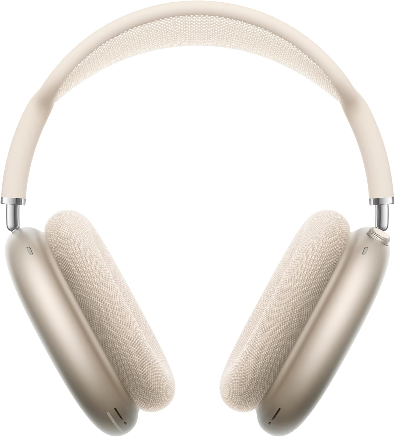 Angle. Apple - Apple AirPods Max USB-C Active Noise Cancellation Headphones with MightySkins Customization Code - Starlight - Gold.