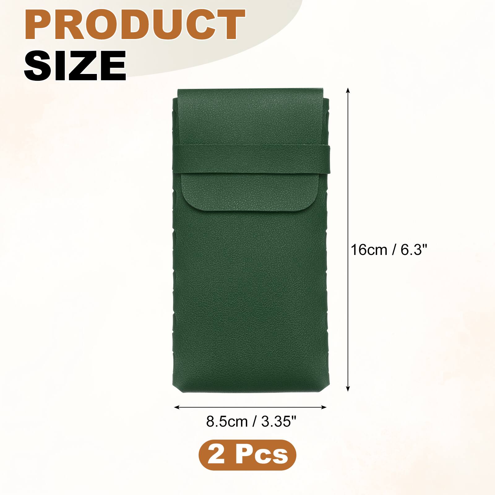 PRODUCT SIZE  
16cm / 6.3"  
8.5cm / 3.35"  
2 Pcs