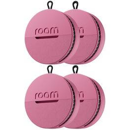 Roam smart tracker - – No Subscription, Waterproof | Apple & Android | 4-Pack - Pink