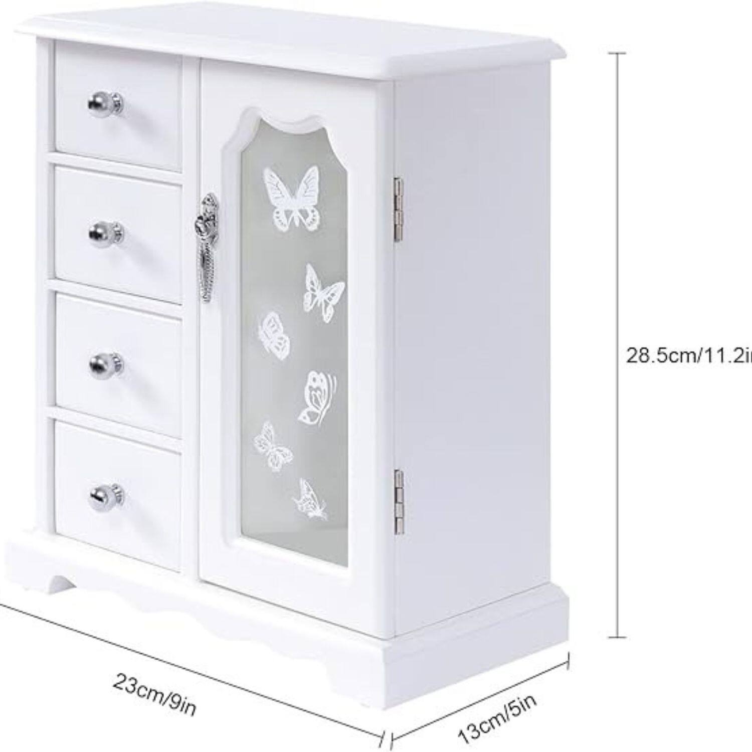 - Width: 23cm/9in
- Depth: 13cm/5in
- Height: 28.5cm/11.2in