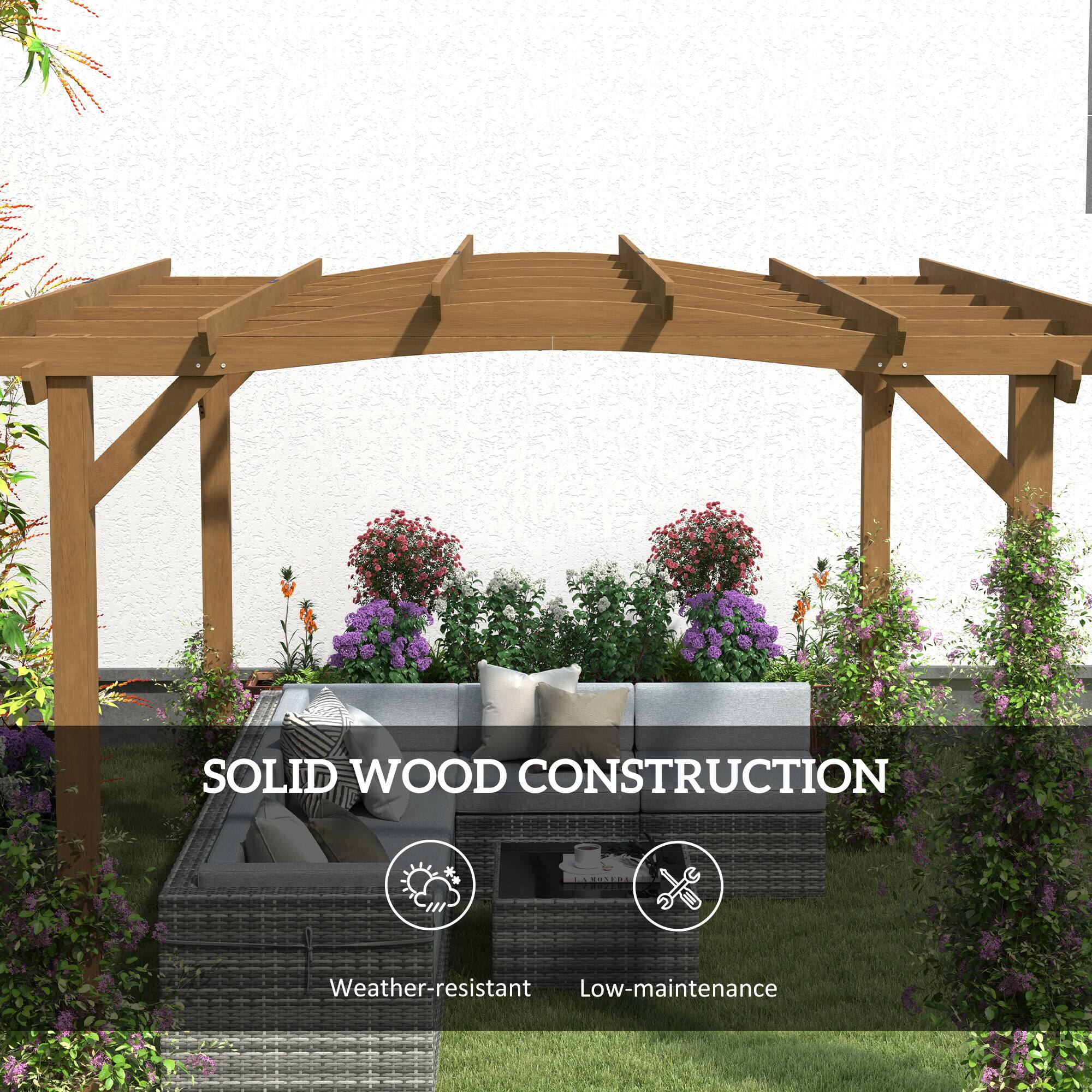 SOLID WOOD CONSTRUCTION
Weather-resistant
Low-maintenance