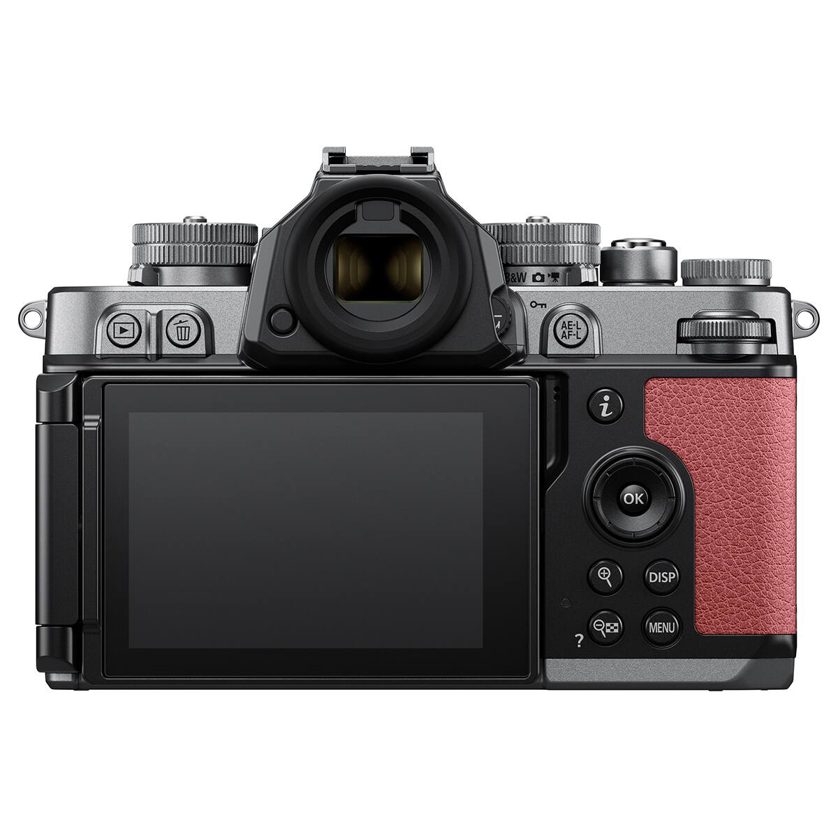 Nikon Z f Mirrorless Camera, Silver/Mauve Pink Silver and Mauve
