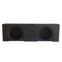 QPower - QBomb Double 10 Inch Vented Subwoofer Speaker Box with Black Bed Liner