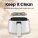 Keep It Clean
Nonstick, dishwasher-safe basket and rack