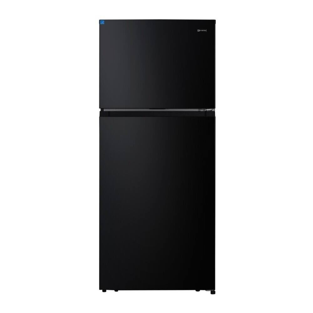 Front. Verona - Verona 28 inch Top Freezer Refrigerator with 17.6 cu. ft. Total Capacity in Black - Black.