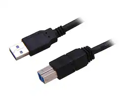 StarTech.com - USB3SAB10BK Black Black SuperSpeed USB 3.0 Cable A to B - M/M