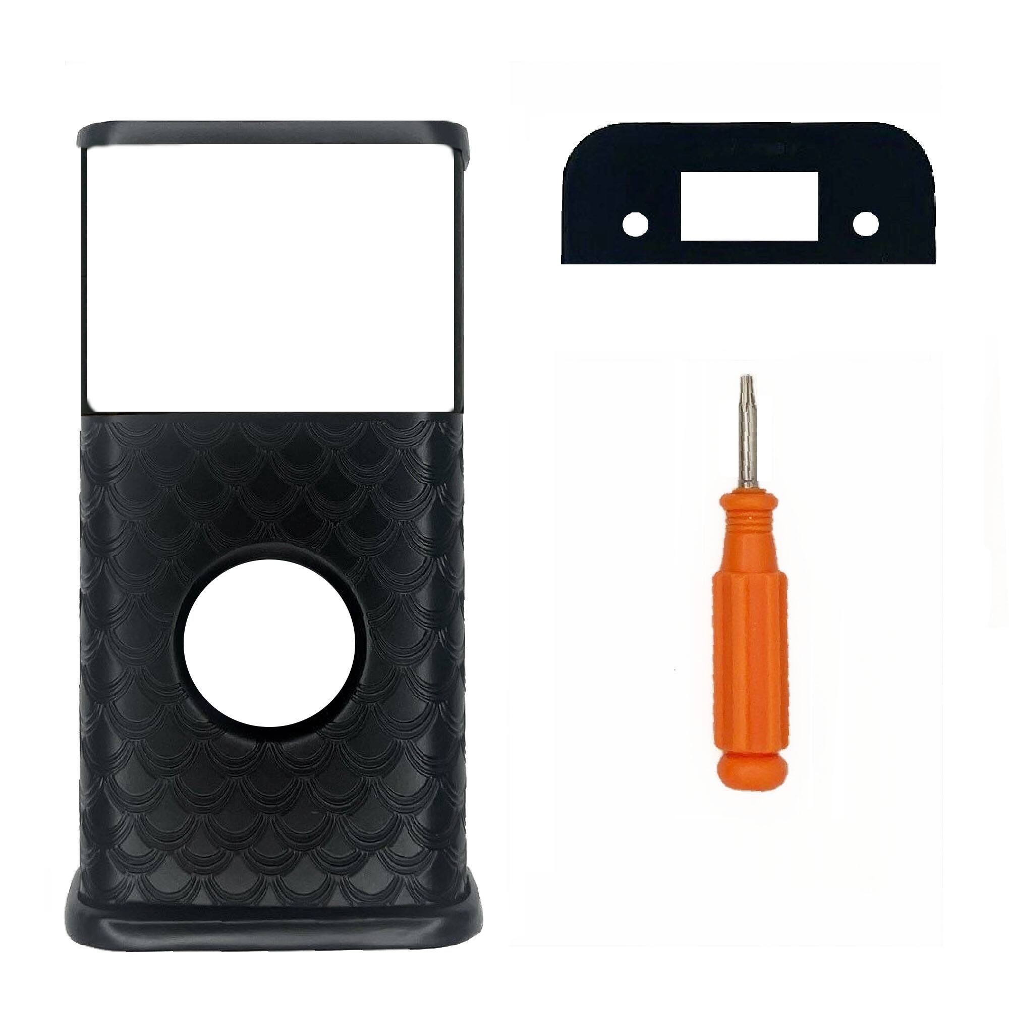 Back. Michael Healy - Scales Video Doorbell Cover (Ring 2nd Gen) - Matte Black.