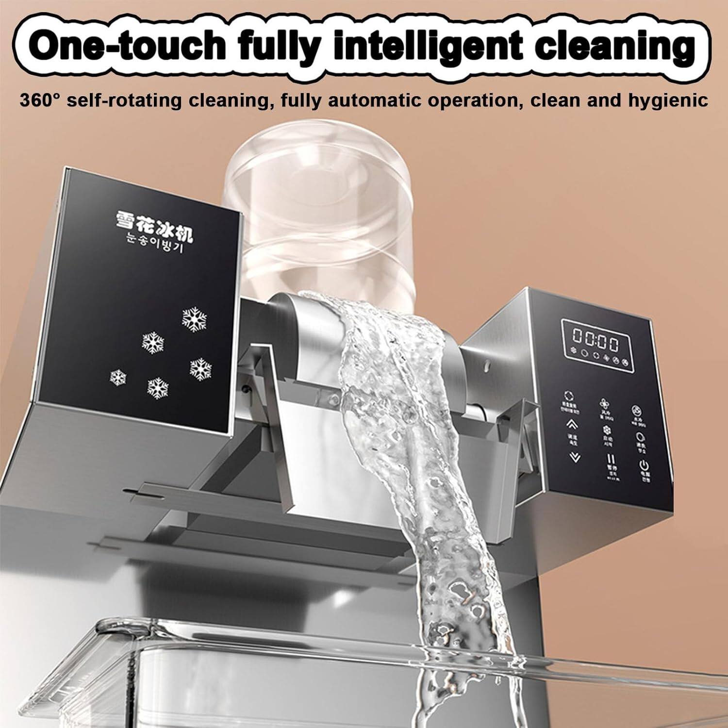 One-touch fully intelligent cleaning  
360° self-rotating cleaning, fully automatic operation, clean and hygienic