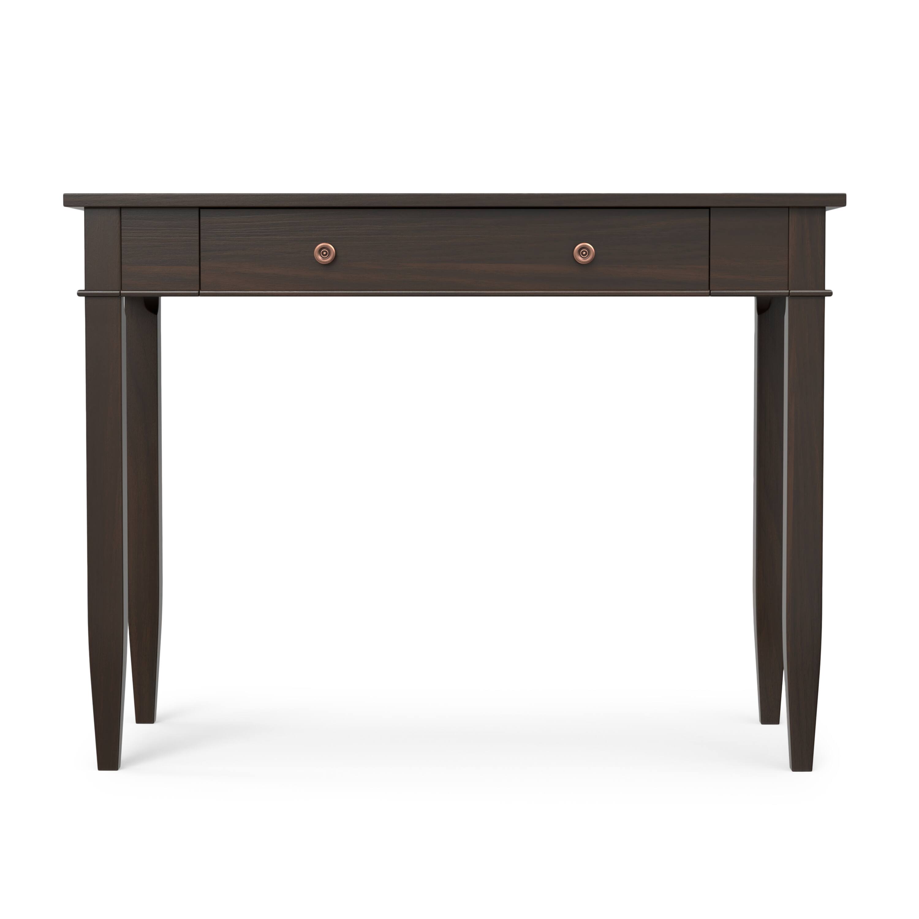 Back. Simpli Home - Lowry 72 inch Wide Solid Wood Large Desk in Oak - Oak.