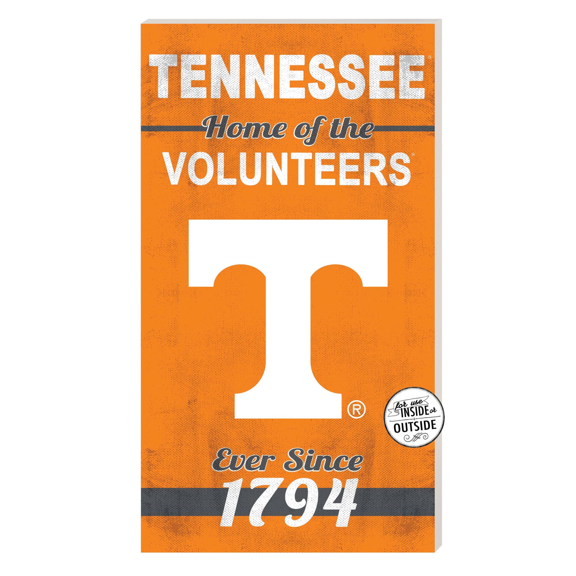 Tennessee Volunteers 11'' x 20'' Home Of The Sign
