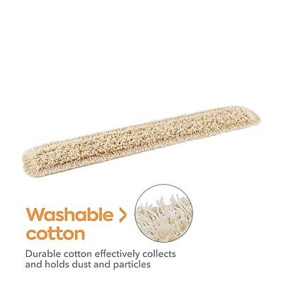 Washable cotton  
Durable cotton effectively collects and holds dust and particles