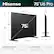 Hisense 75" U6 Pro
- Width (W): 65.7"
- Depth (D): 2.6"
- Height (H): 39.7"
- VESA Wall Mount Size: 500x400 mm (M6)
- Product Weight:
- With stand: 57.3 lbs
- Without stand: 56.9 lbs