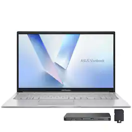 ASUS - Vivobook 15.6" FHD IPS Laptop,Intel Core 5-120U,40GB RAM,1TB SSD+160GB Dock Set,Intel Graphics,Win 11 - Silver