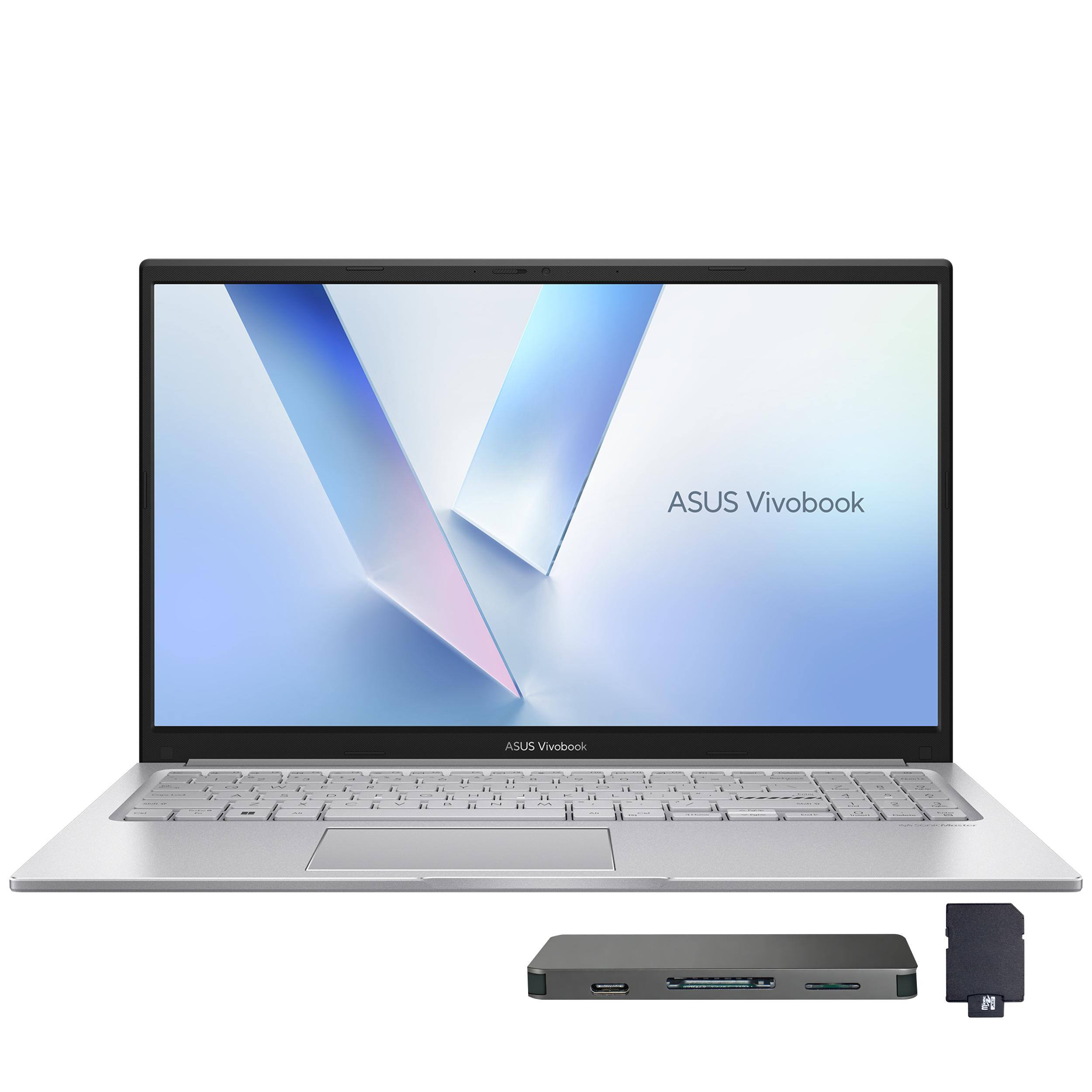 ASUS - Vivobook 15.6" FHD IPS Laptop,Intel Core 5-120U,40GB RAM,1TB SSD+160GB Dock Set,Intel Graphics,Win 11 - Silver