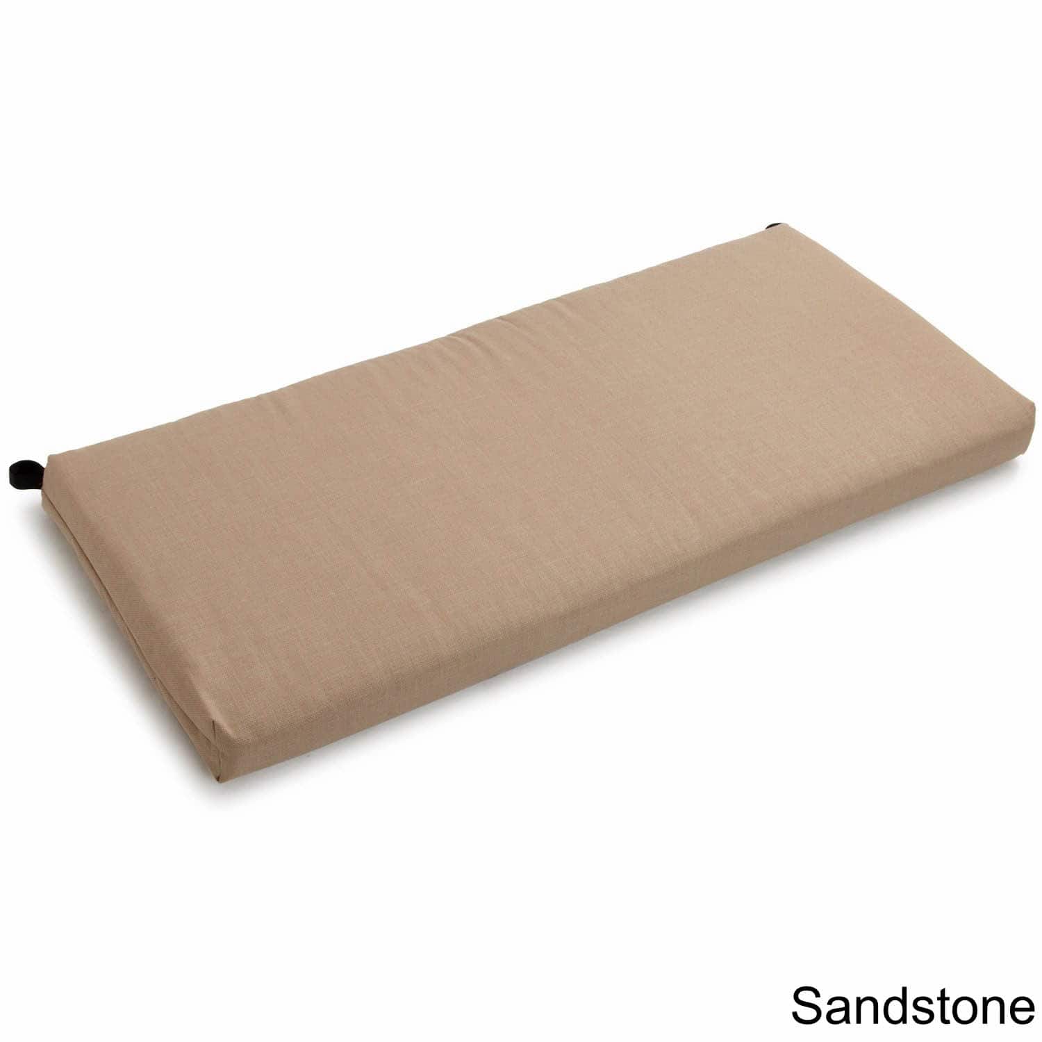 Blazing Needles - 45-inch by 19-inch Outdoor Spun Polyester Loveseat Cushion - Sandstone price history on PriceWatchPro