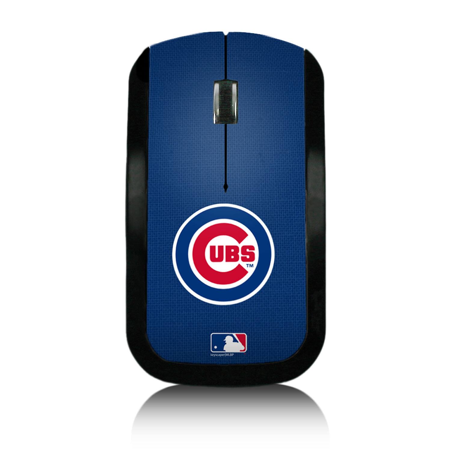 Front. Keyscaper - Chicago Cubs Team Logo Wireless Mouse - Multicolor.