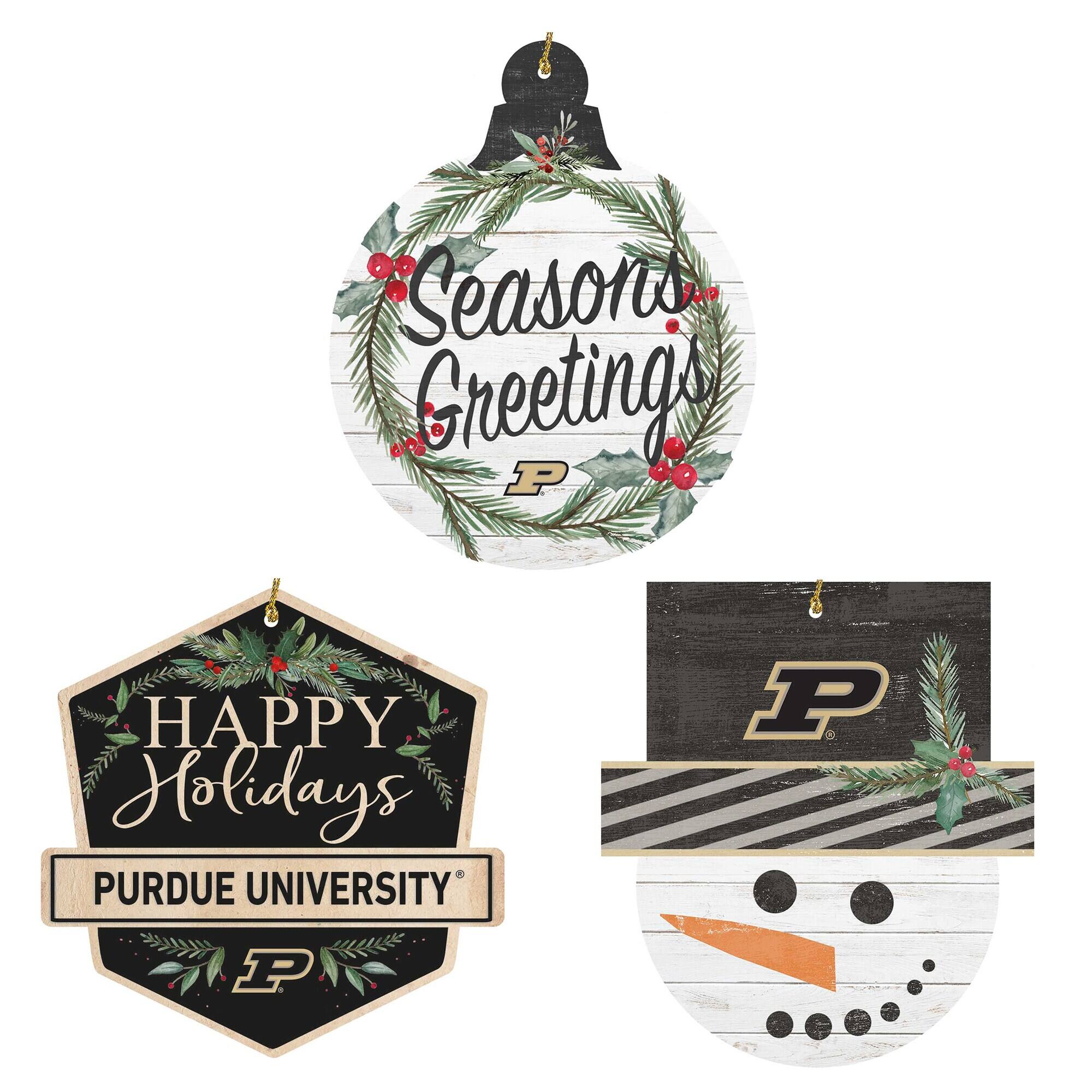 Jardine - Purdue Boilermakers Ornament Bundle - White