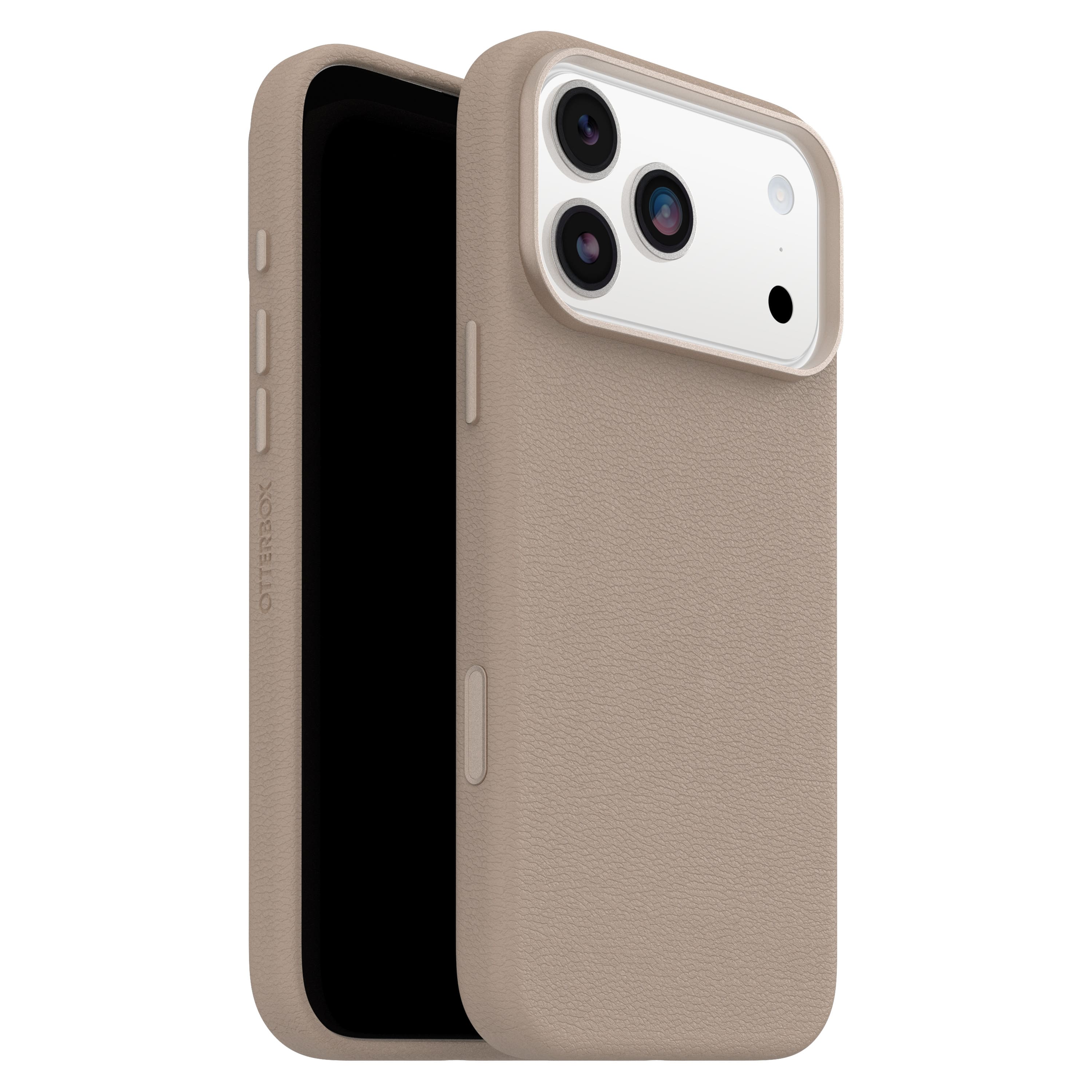 OtterBox - Symmetry Cactus Leather Series Soft Shell for Apple iPhone 17 Pro Max - Brown - Front_Zoom
