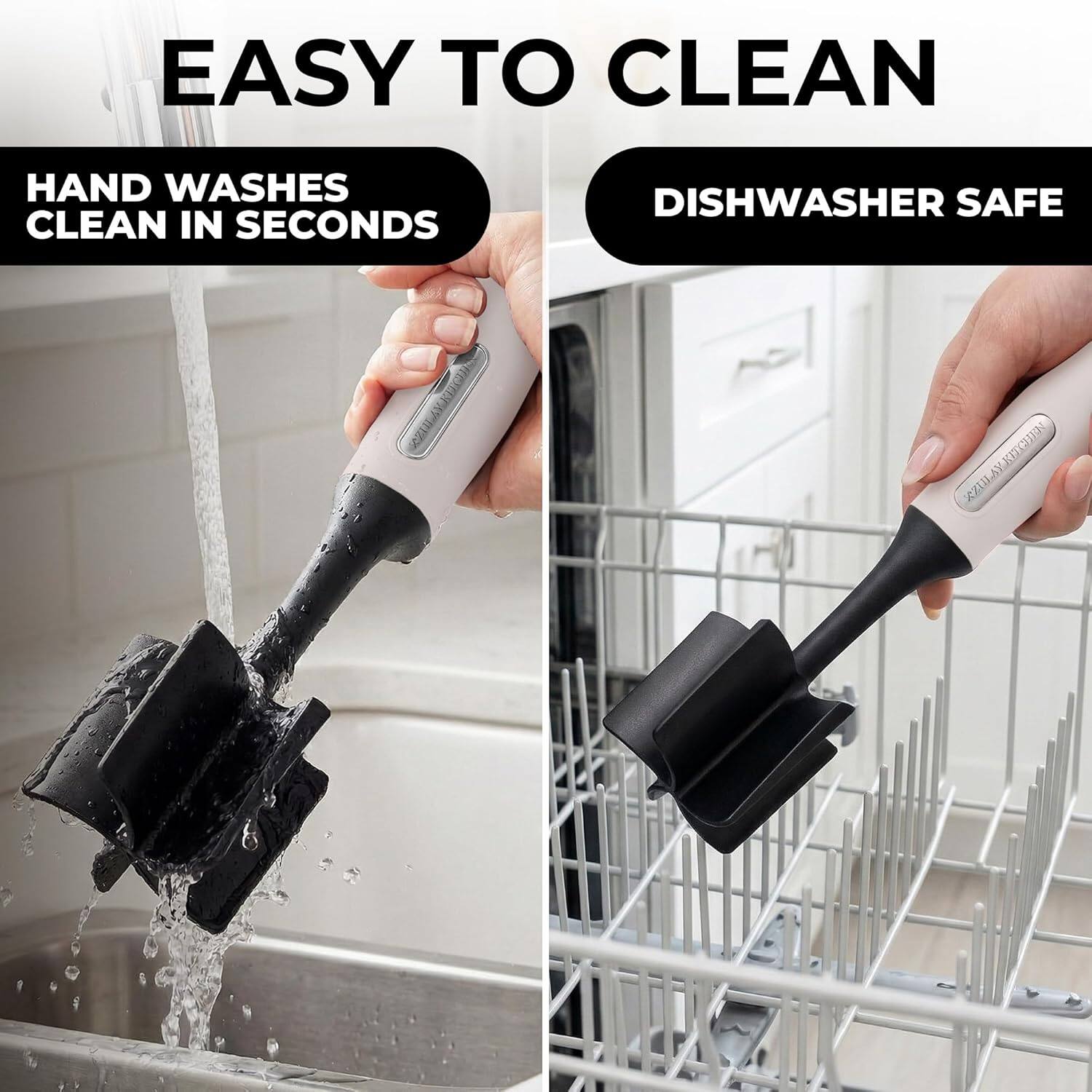 EASY TO CLEAN

HAND WASHES CLEAN IN SECONDS

DISHWASHER SAFE