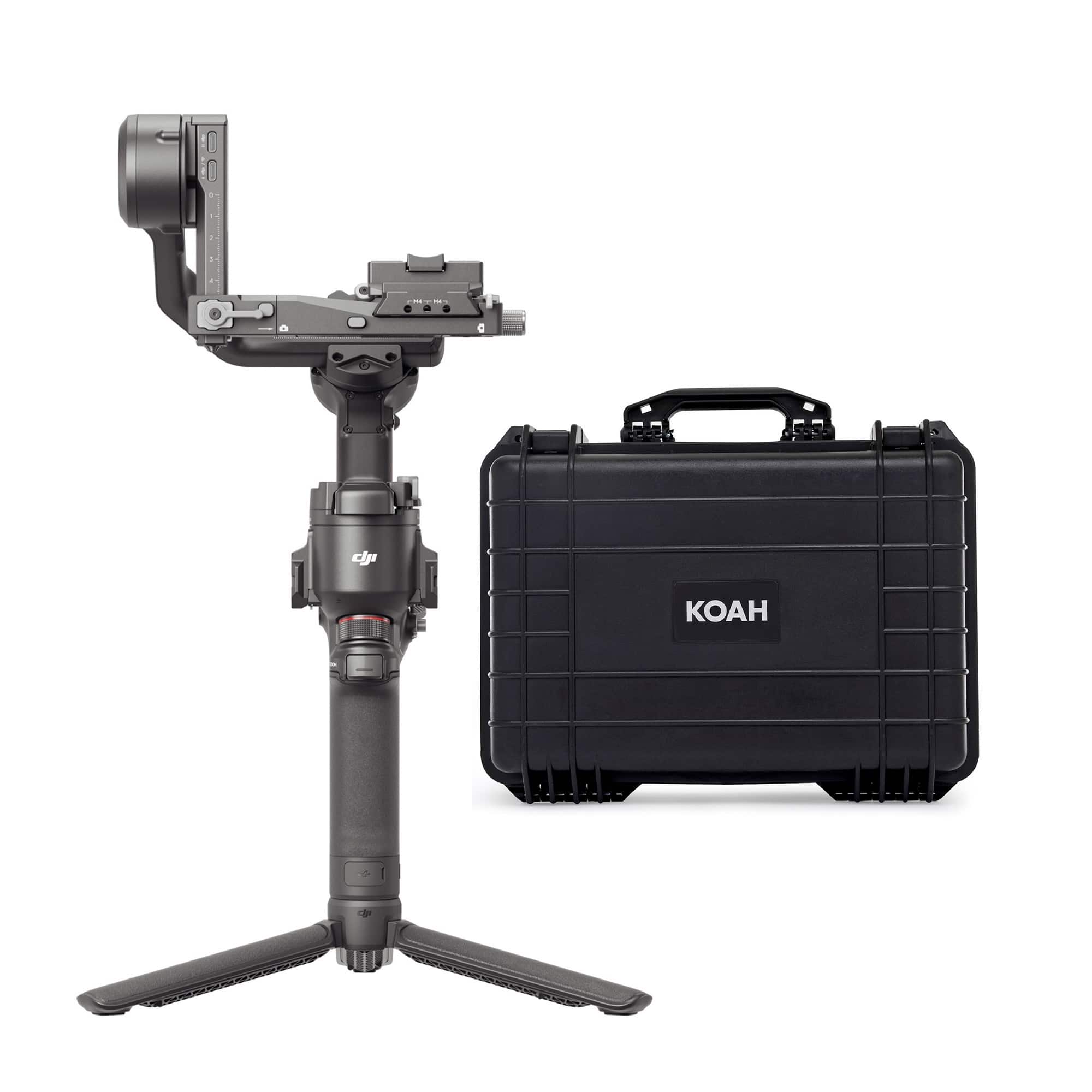 DJI - RS 4 with Weatherproof Hard Case with Customizable Foam (18 x 14 x 7 Inch) bundle