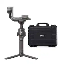 DJI - RS 4 with Weatherproof Hard Case with Customizable Foam (18 x 14 x 7 Inch) bundle