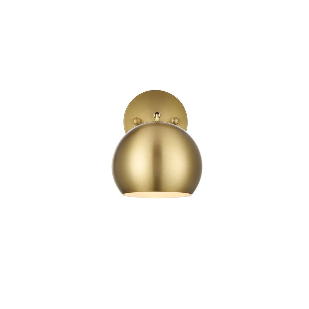 Left. Living District - Othello 6 Inch Wall Sconce in Satin Gold - Satin Gold.