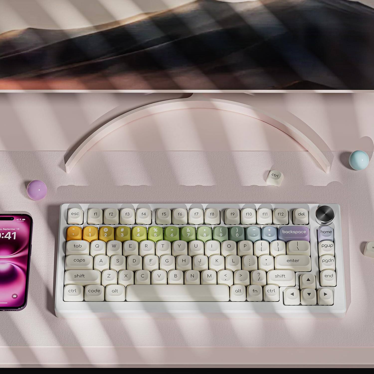 esc 1 2 3 4 5 6 7 8 9 0 - = backspace tab Q W E R T Y U I O P [ ] \ caps A S D F G H J K L ; ' enter shift Z X C V B N M , . / shift home pgup pgdn end ctrl alt fn