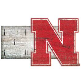Fan Creations - Nebraska Huskers 6" x 12" Mounted Key Holder - Multicolor