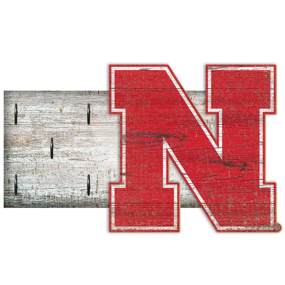 Nebraska Huskers 6" x 12" Mounted Key Holder