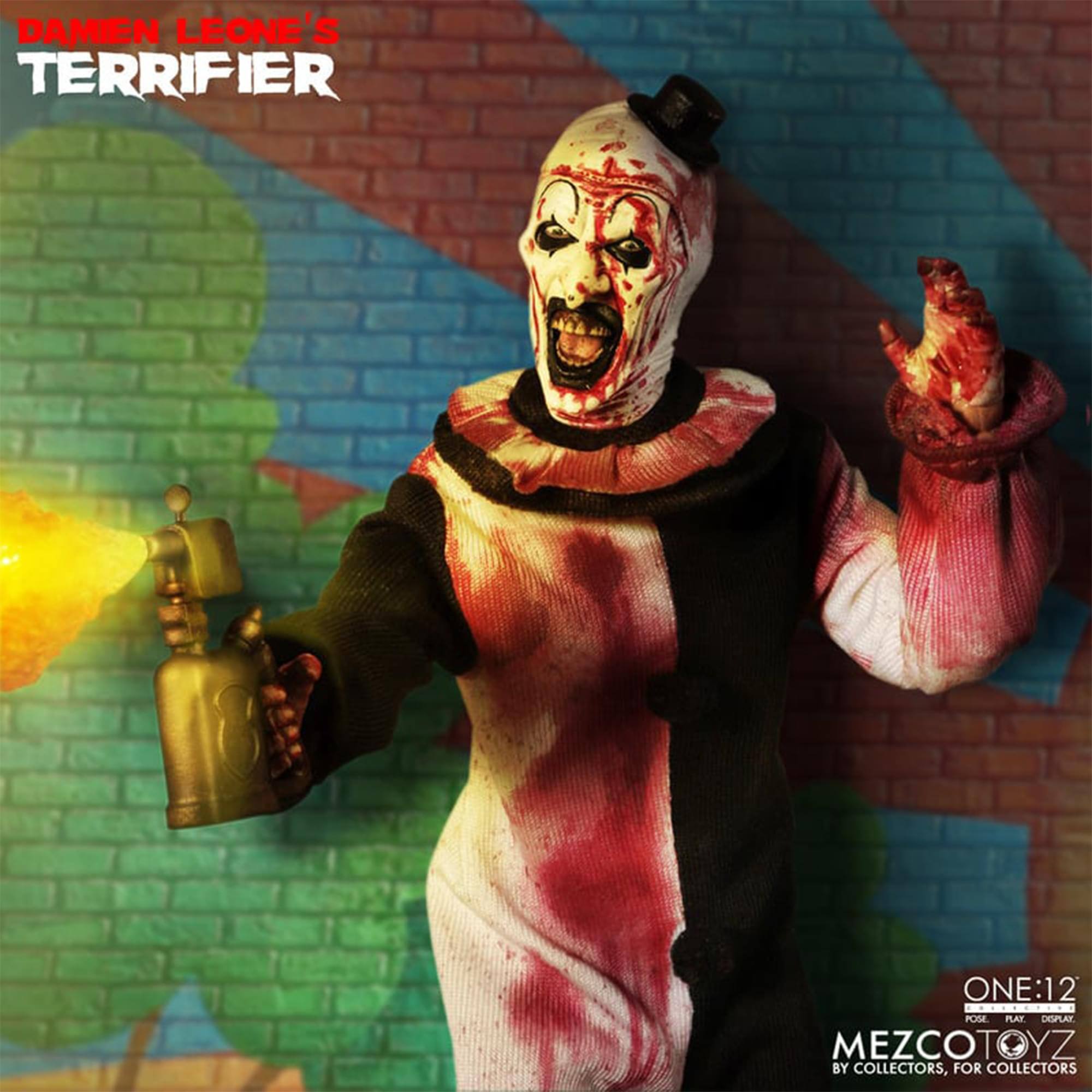 DAMIEN LEONE'S TERRIFIER ONE:12 12 POSE PLAT DISPLAY MEZCOTOYZ BY COLLECTORS, FOR COLLECTORS