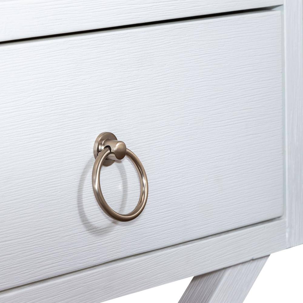 Alt View 4. Liberty Furniture Industries - East End 1 Drawer Accent Table in Wirebrushed White - White.
