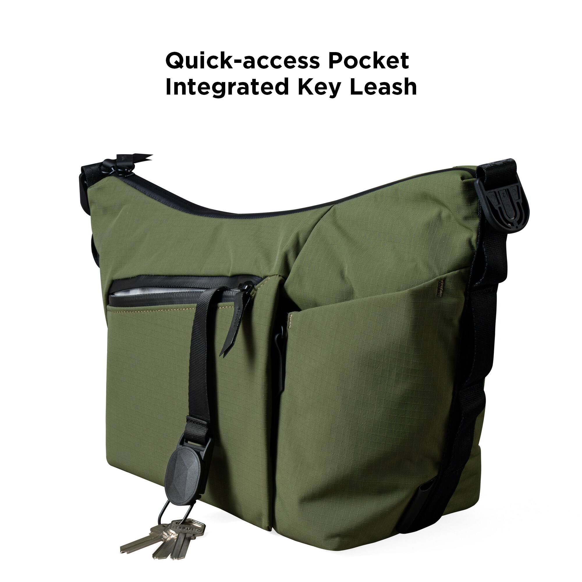 Quick-access Pocket  
Integrated Key Leash