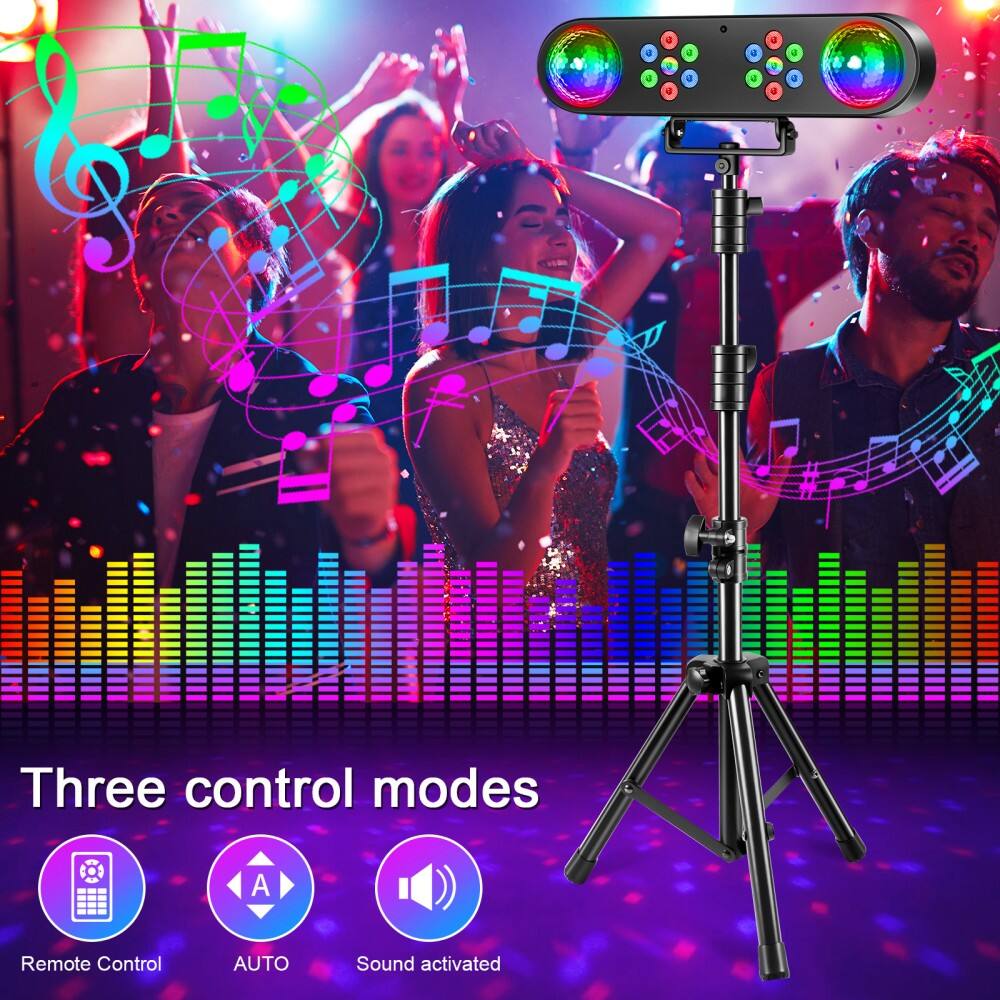 Three control modes

Remote Control  
AUTO  
Sound activated