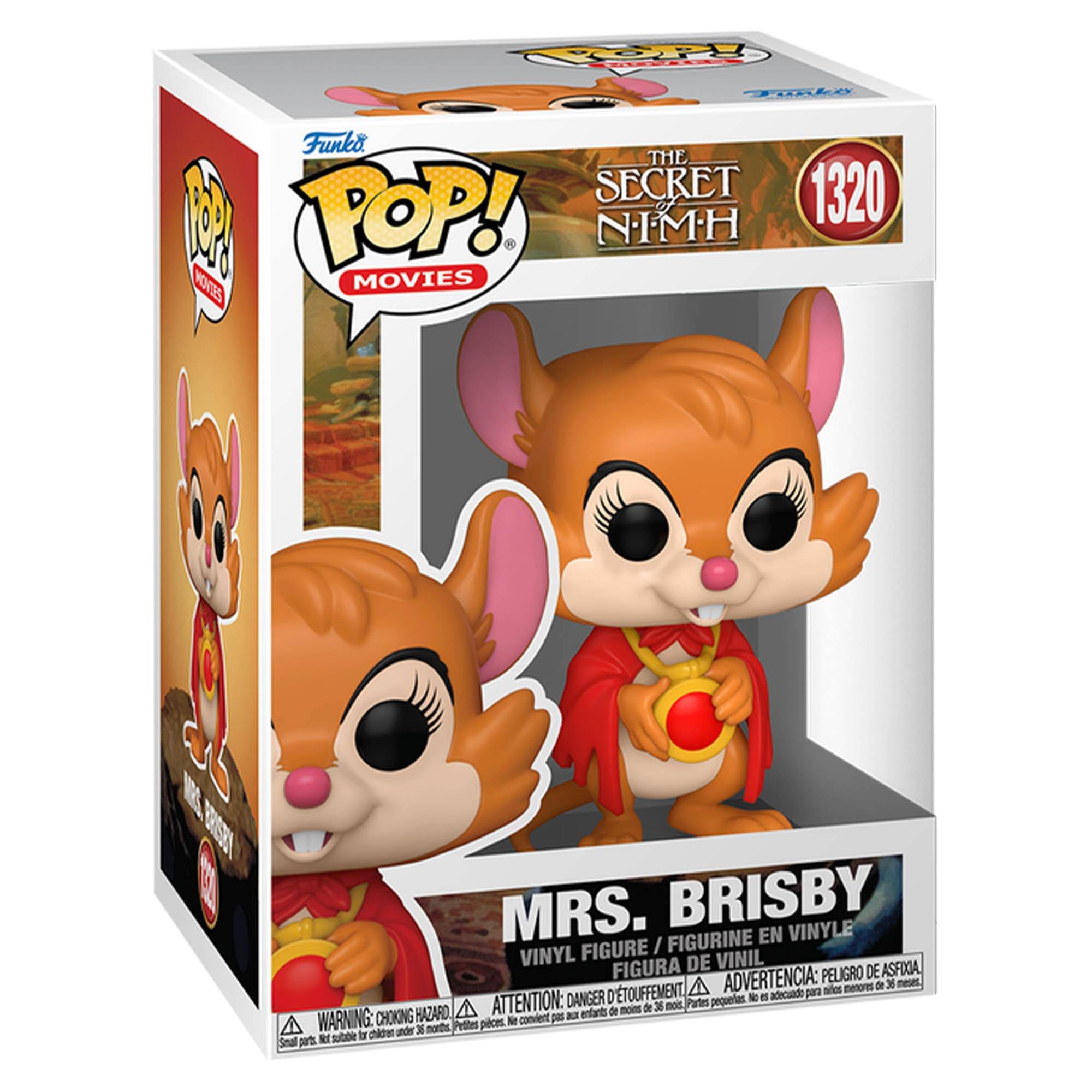 **Funko POP! Movies**

**The Secret of NIMH**

**1320**

**Mrs. Brisby**

**Vinyl Figure / Figurine en Vinyle / Figura de Vinilo / Figura de Vinil**

**Warning: Choking Hazard - Small parts. Not for children under 3 years.**

**Attention: Danger d'étouffement - petites pièces. Ne convient pas aux enfants de moins de 3 ans.**

**Advertencia: Peligro de asfixia - piezas pequeñas. No es adecuado para menores de 3 años.**

**Aviso: Peligro de asfixia - piezas pequeñas. No es adecuado para menores de 3 años.**