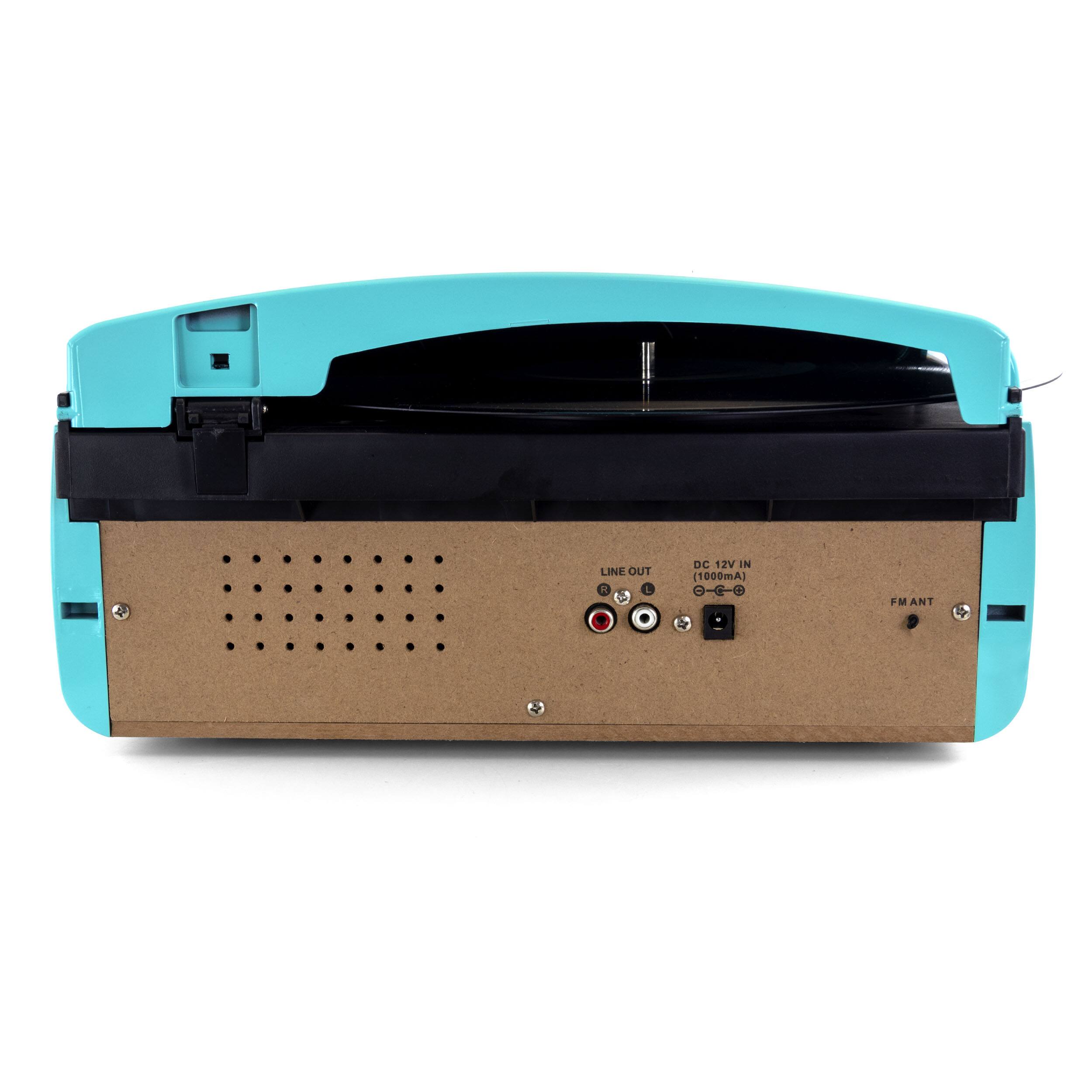 Trexonic Retro Wireless Bluetooth, Record and CD Player in