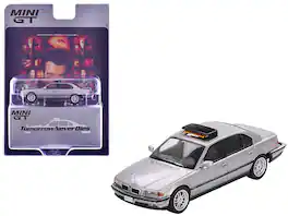 Mini GT - BMW 750IL 007 James Bond "Tomorrow Never Dies" (1997) Movie Limited Edition 1/64 - Gray Metallic