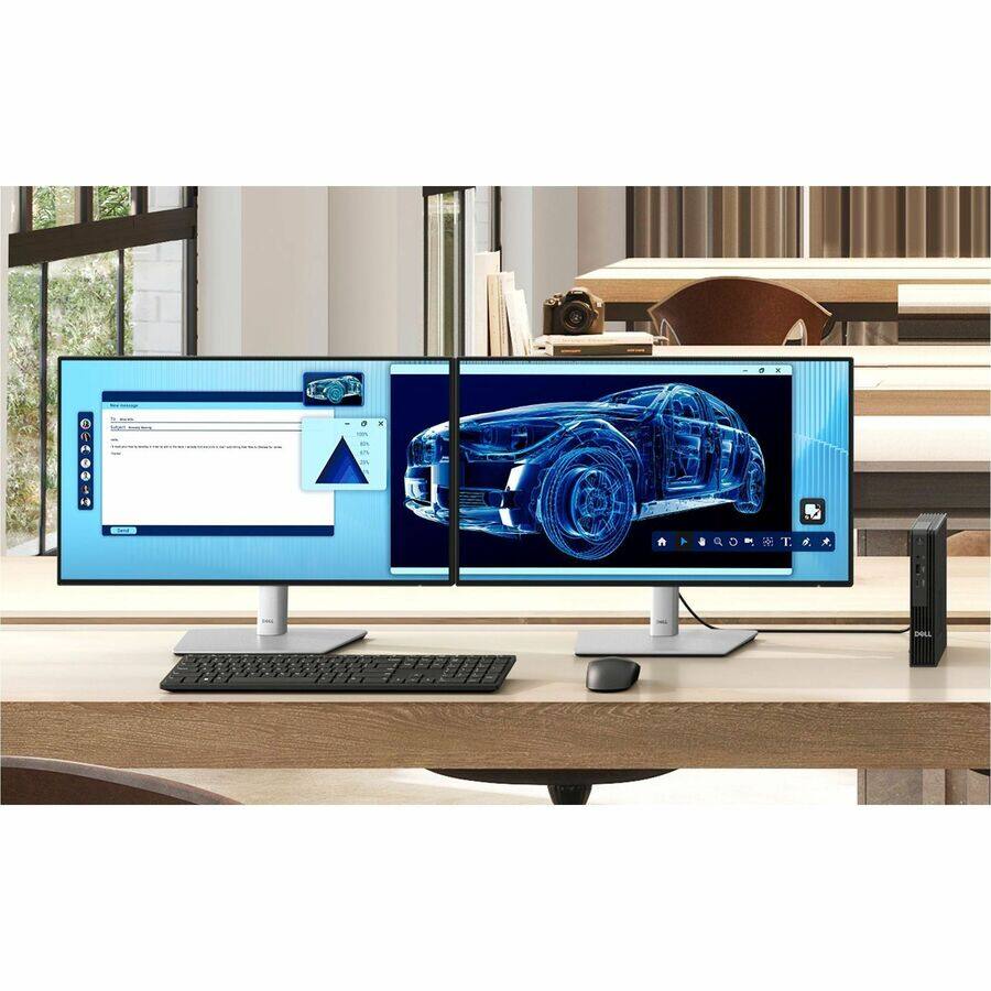 Alt View 1. Dell - Dell Pro QBM1250 Desktop Computer - Intel Core Ultra 7 265 - vPro Technology - 32 GB - 1 TB SSD - Micro PC - Intel Chip - Unknown.