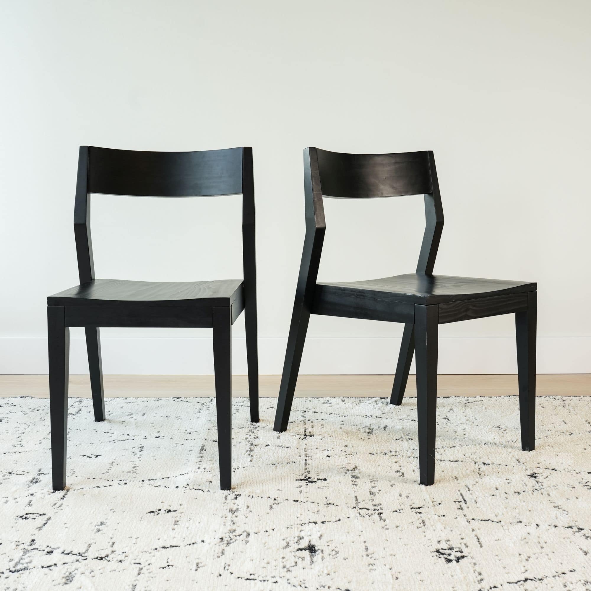 Plank+Beam - Modern Dining Chair (2 pack) - Black