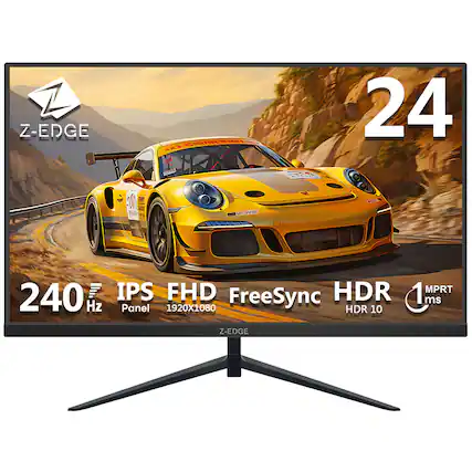 Z-EDGE 24" 240Hz IPS FHD Panel 1920x1080 FreeSync HDR HDR 10 1ms MPRT