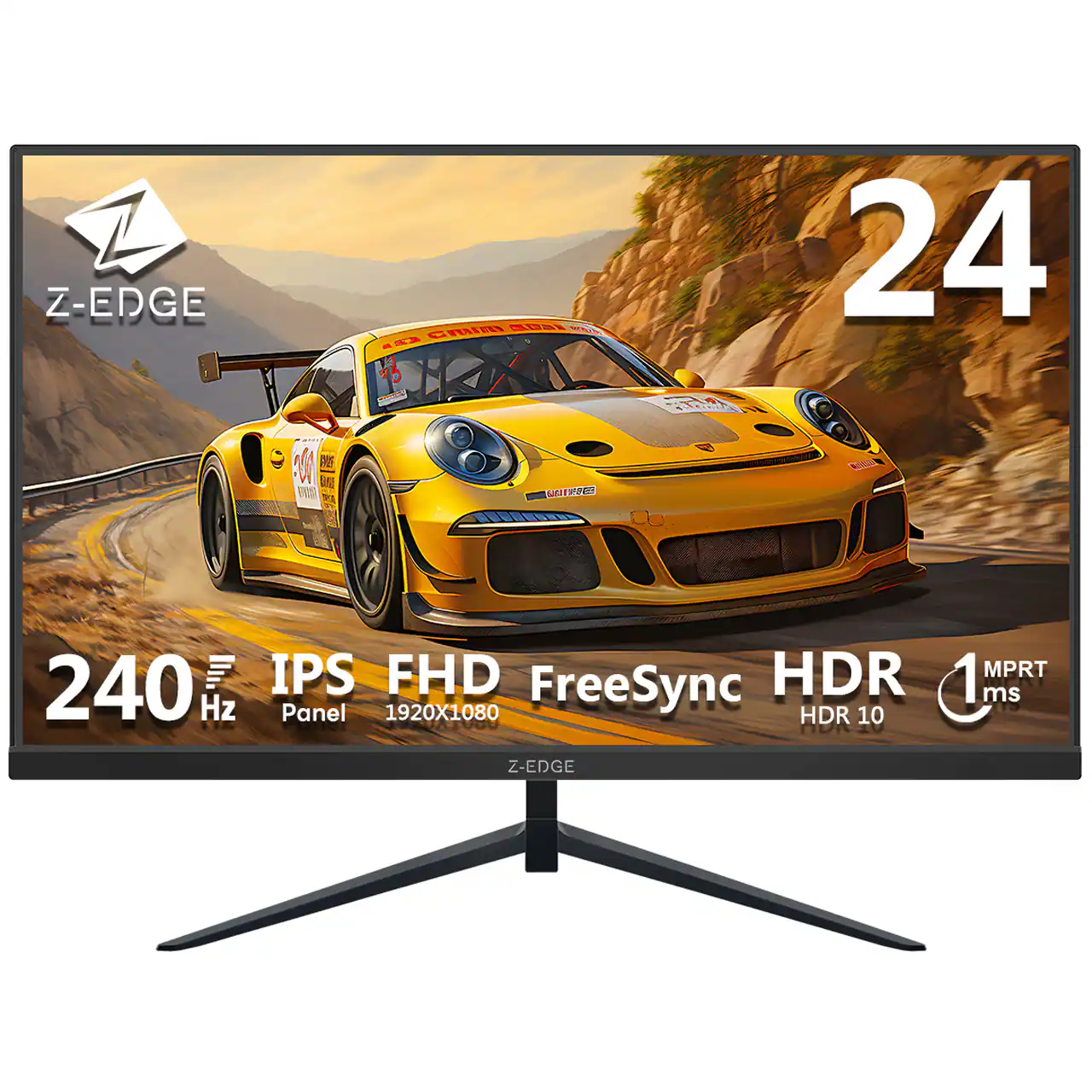 Z-EDGE 24" 240Hz IPS FHD Panel 1920x1080 FreeSync HDR HDR 10 1ms MPRT