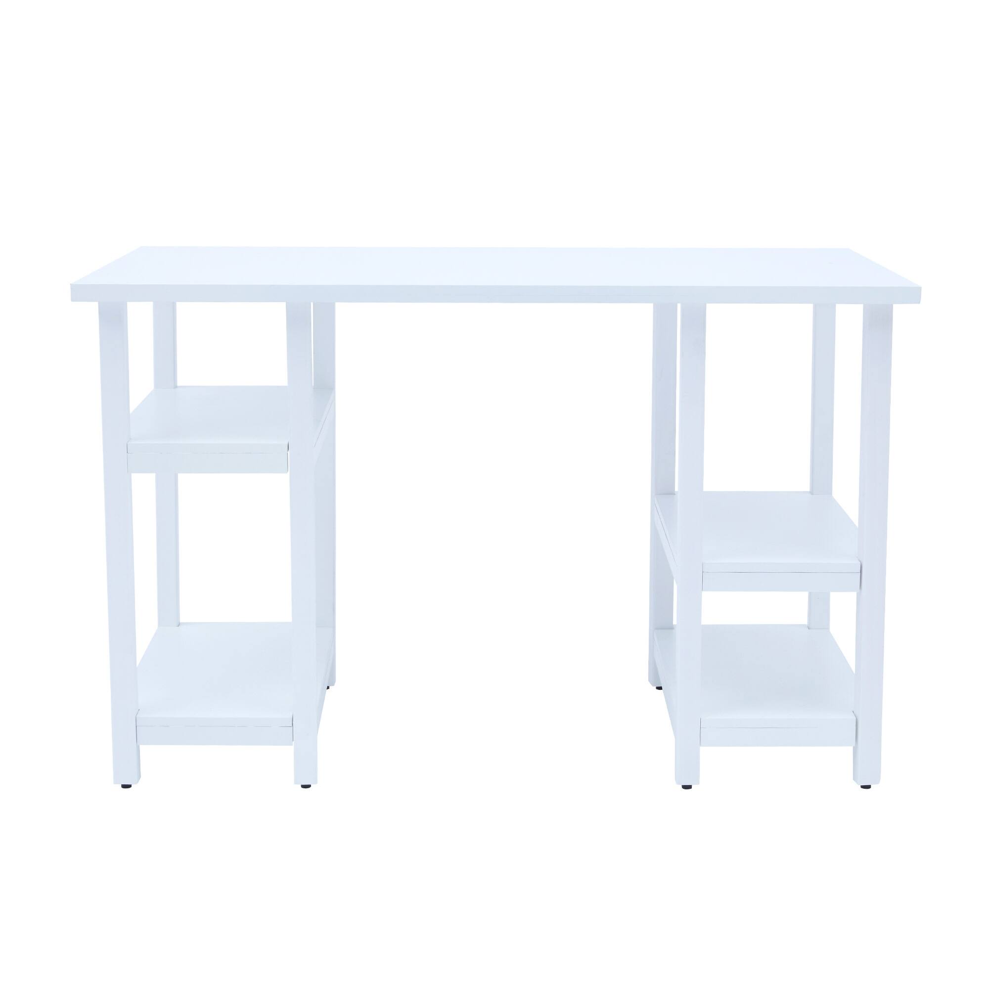 Alt View 4. Teamson Kids - Fantasy Fields Play Desk with Shelves and Chair, White - White.