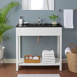 Altura Bathroom Vanity Basin Included by Modway - White Black