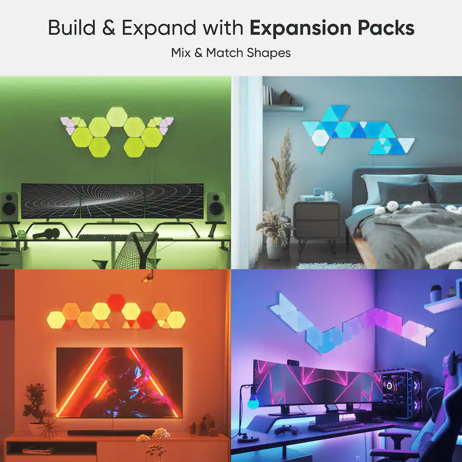 Nanoleaf Shapes Hexagons Smarter Kit (7 Panels) Multicolor Nanoleaf Shapes Hexagons Smarter Kit (7 Panels) Multicolor