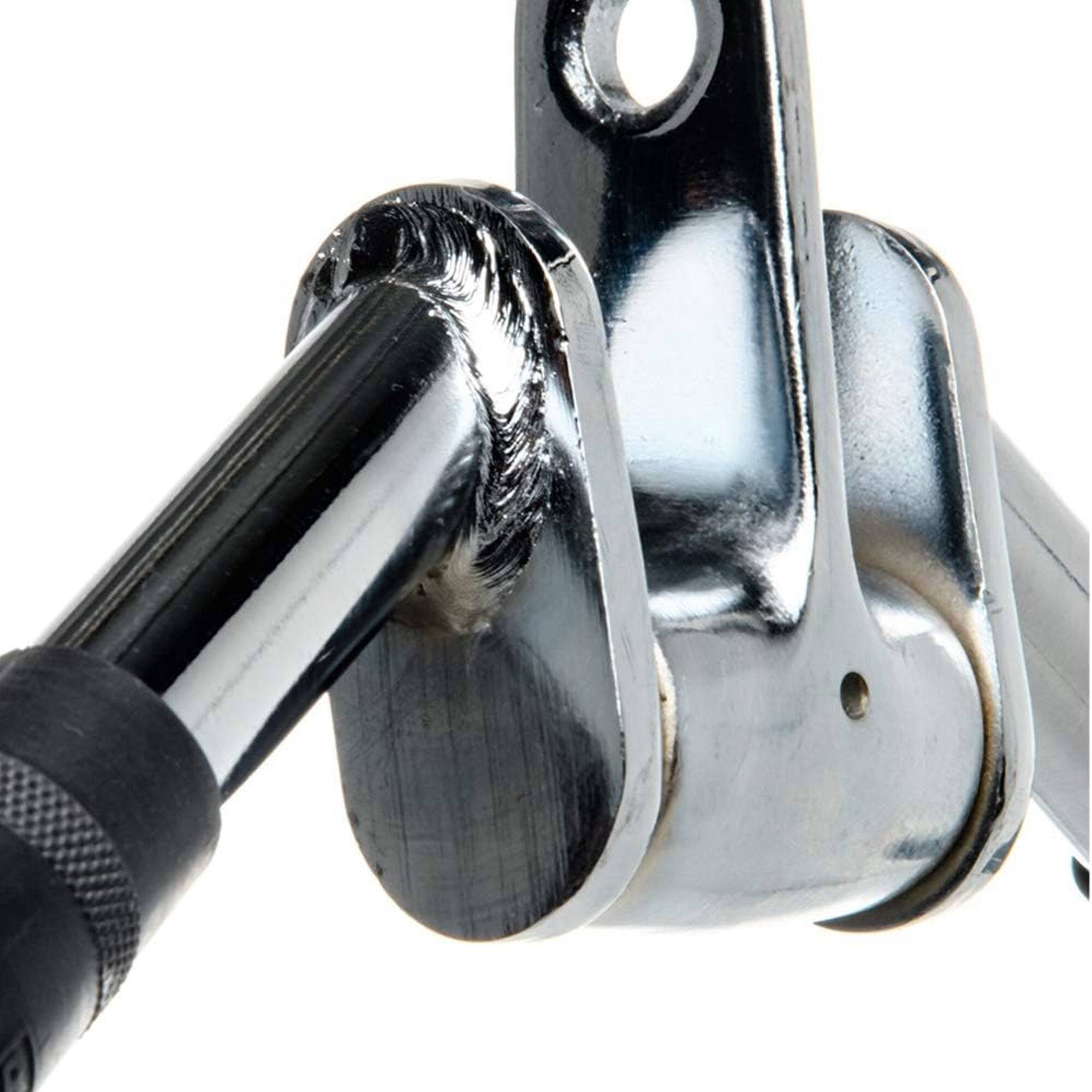 Alt View 1. Power Systems - Revolving Press Down Bar – Chrome Cable Attachment for Triceps & Upper Body Workouts - Black.