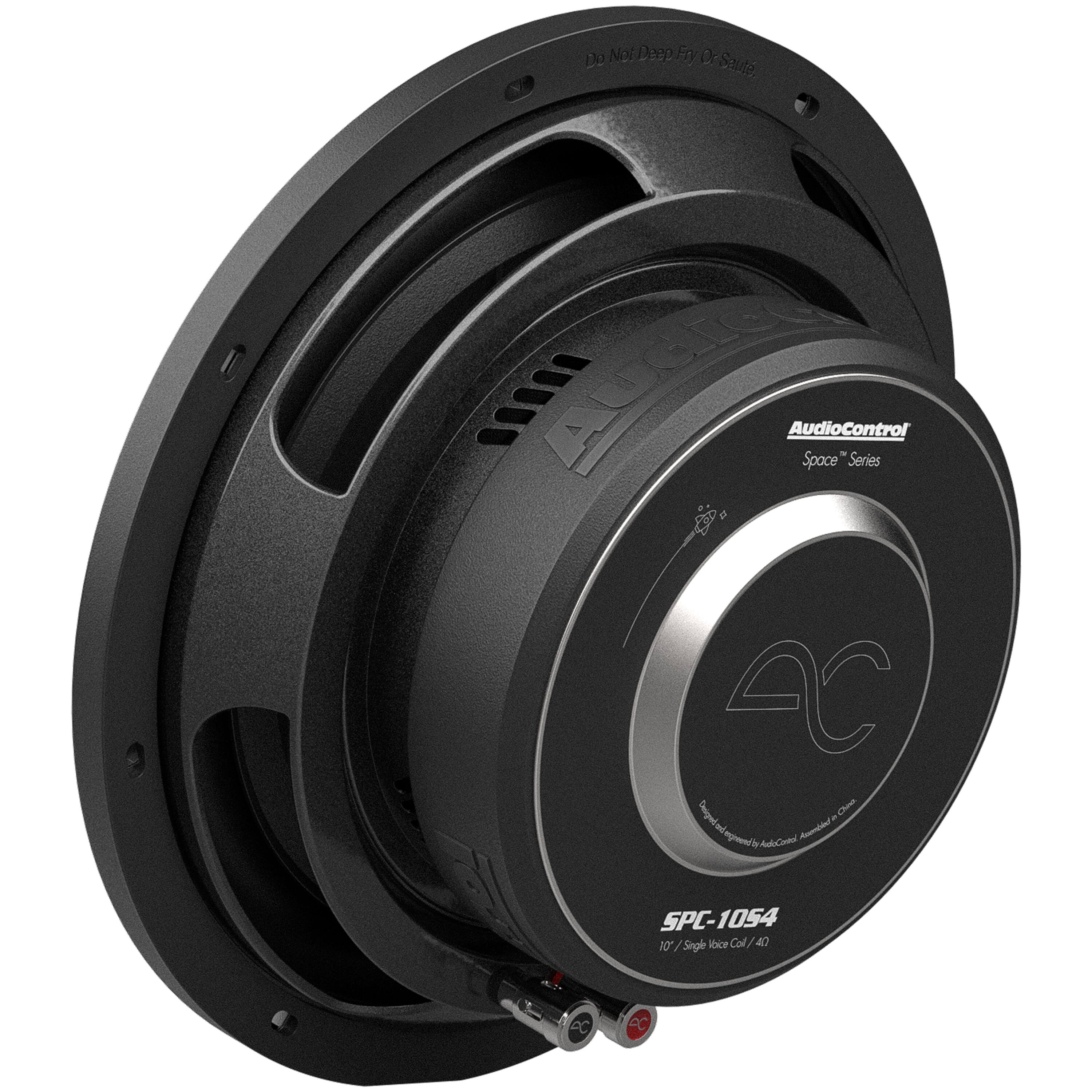 The text on the image reads "Do Not Deep Fry Dr Saute ACTON AudioControl Space Series AC-1054 10/100 MHz 47 CC."