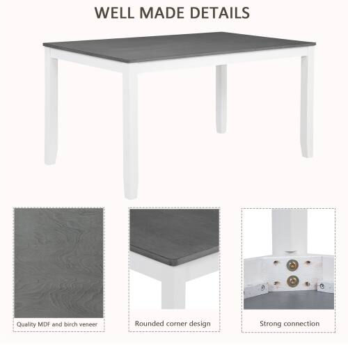 WELL MADE DETAILS

Quality MDF and birch veneer
Rounded corner design
Strong connection