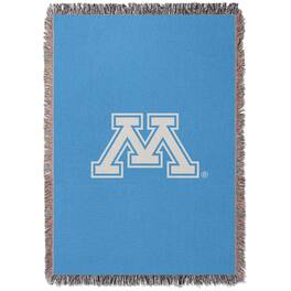Chad & Jake - Minnesota Golden Gophers Woven Blanket - Blue