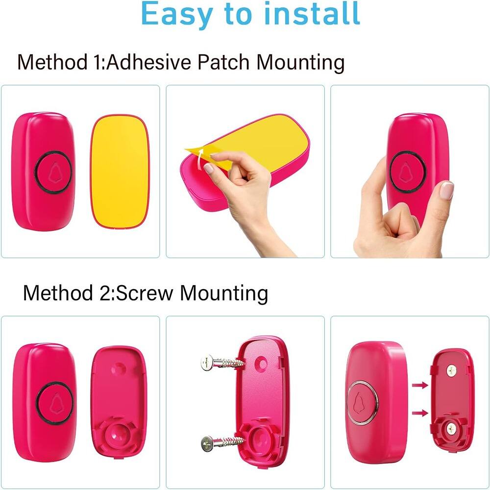 Easy to install

Method 1: Adhesive Patch Mounting

Method 2: Screw Mounting