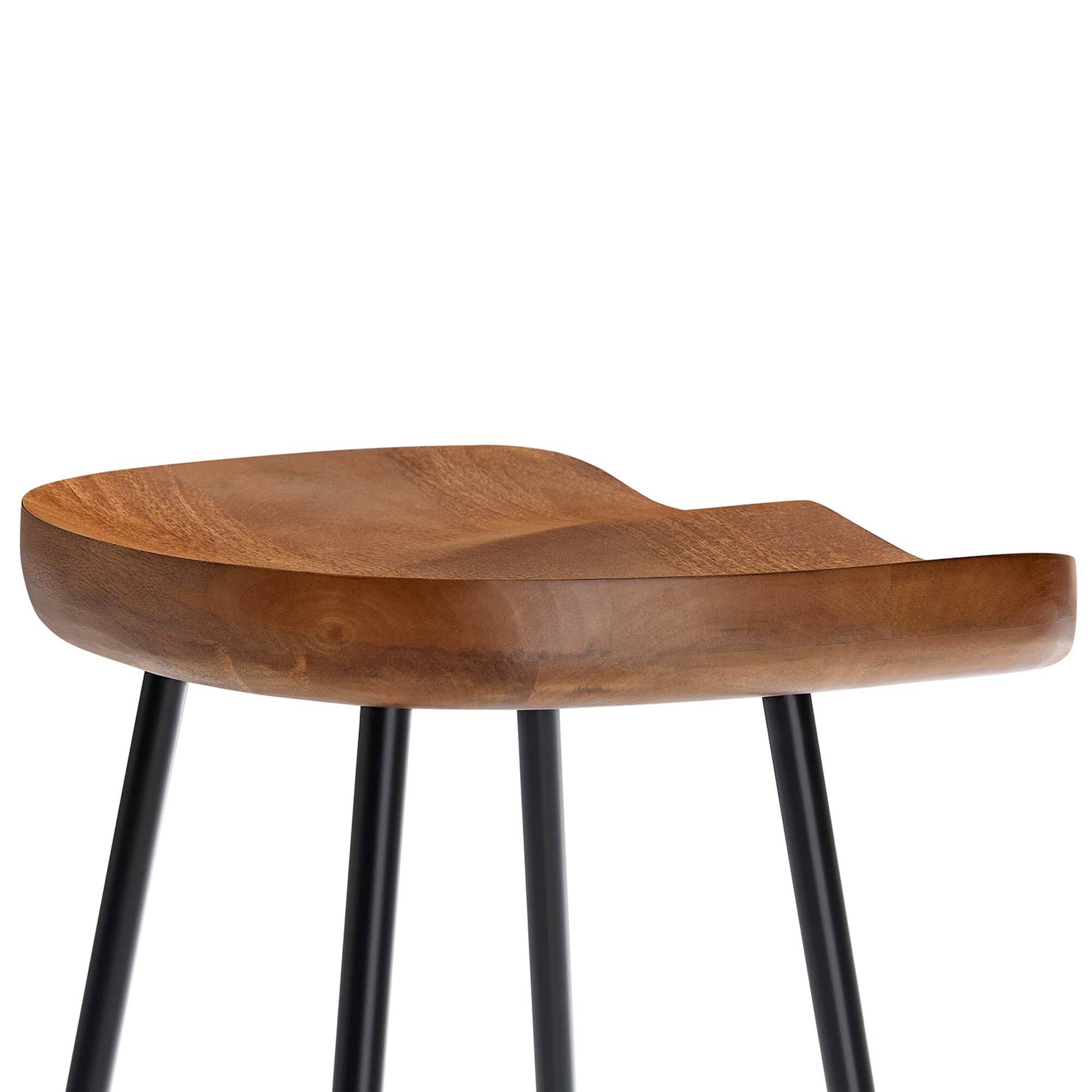 Alt View 4. Modway - Concord Backless Wood Counter Stools Set of 2 by Modway - 0.