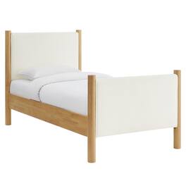 Modway - Maven Twin Size Boucle Upholstered Platform Bed - Ivory
